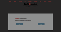 Desktop Screenshot of ladysalome.com
