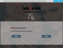 Tablet Screenshot of ladysalome.com